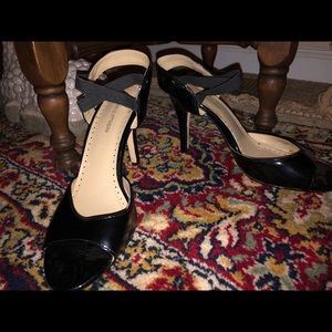 Black Open Toe Heel